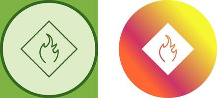 Danger of Flame Icon Design vector