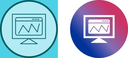 Web Analysis Icon Design vector
