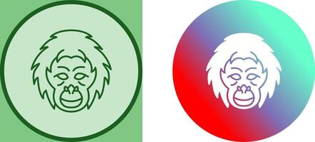 Orangutan Icon Design vector