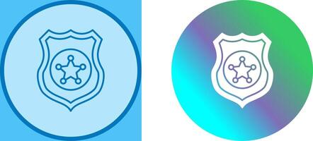 Police shield Icon Design vector