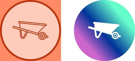 Wheelbarrow Icon Design vector