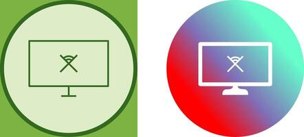 Unique Disconnected Network Icon Design vector