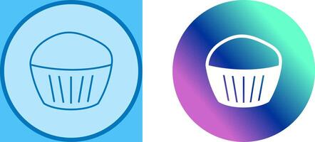 Chocolate Muffin Icon Design vector