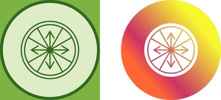 Roulette with Arrow Icon Design vector