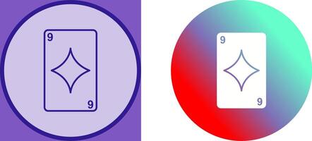 Diamonds Card Icon Design vector
