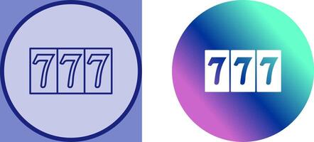 Triple Sevens Icon Design vector