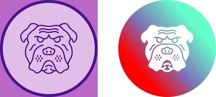 Bulldog Icon Design vector