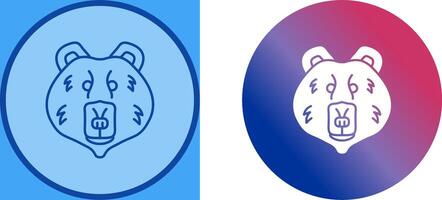 diseño de icono de oso polar vector