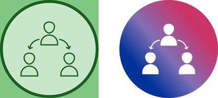 Unique Connected Users Icon Design vector