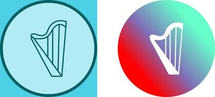 Harp Icon Design vector