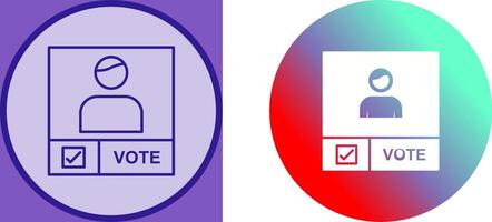 Candidate Banner Icon Design vector