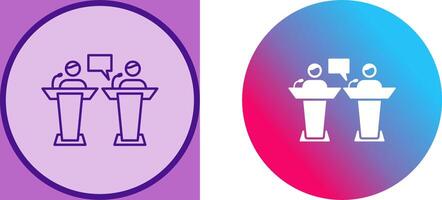 Debate Icon Design vector