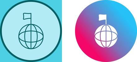 Unique Global Signals Icon Design vector