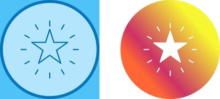 Unique Star Icon Design vector