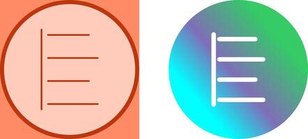 Unique Left Align Icon Design vector