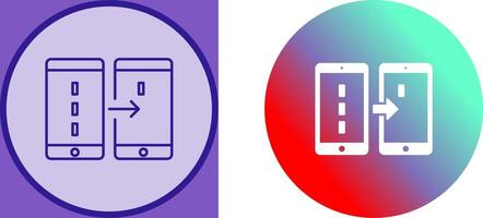 Unique Data Transfer Icon Design vector