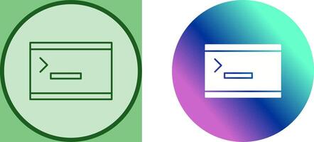 Unique Console Icon Design vector