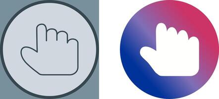 Unique Hold Icon Design vector