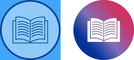 Unique Textbook Icon Design vector