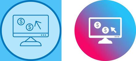 Unique Pay Per Click Icon Design vector