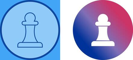 Unique Pawn Icon Design vector