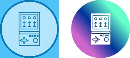 Unique Brick Game Icon Design vector