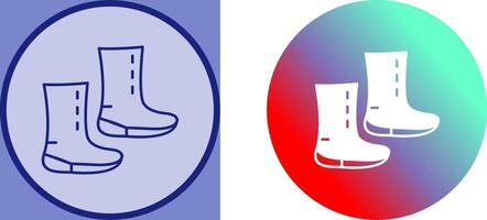 Unique Boots Icon Design vector