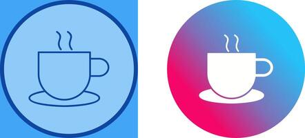 Unique Hot Coffee Icon Design vector