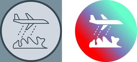 Unique Firefighter Plane Icon Design vector