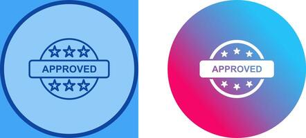 Approved Icon Design vector