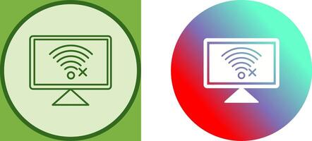 Disconnected Network Icon Design vector