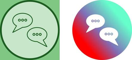 Conversation Bubbles Icon Design vector