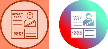 Candidate Results Icon Design vector