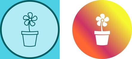 Flower Pot Icon Design vector