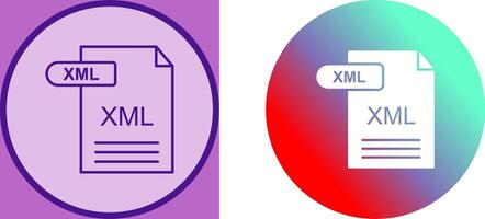 xml icono diseño vector