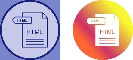 HTML Icon Design vector