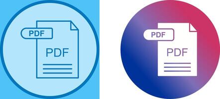 PDF Icon Design vector