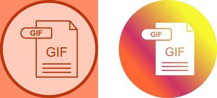 GIF Icon Design vector