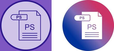 PS Icon Design vector