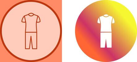 Pyjamas Suit Icon Design vector