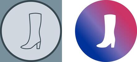 Long Boots Icon Design vector