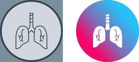 Lung Icon Design vector