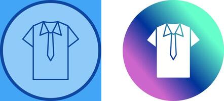 Shirt and Tie Icon Design vector