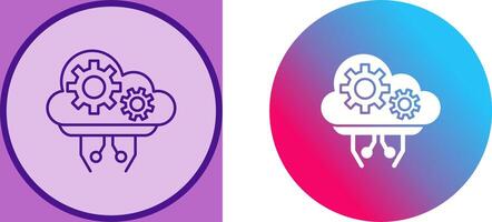 Cloud Computing Icon Design vector