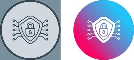 Cyber Security Icon Design vector