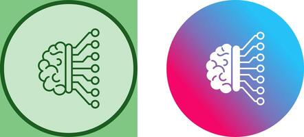Machine Learning Icon Design vector