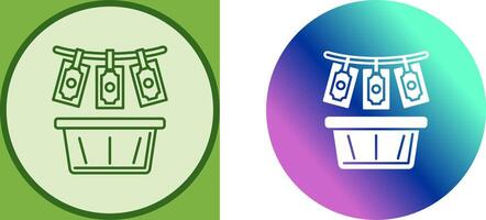 Money Loundering Icon Design vector