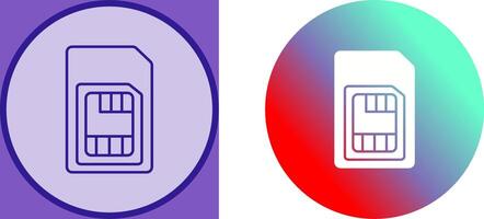 Sim Card Icon Design vector