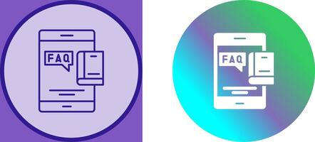 Faq Icon Design vector