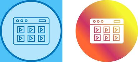 Online Course Icon Design vector